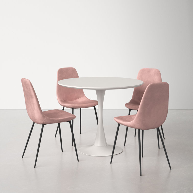 Blush dining table and chairs hot sale